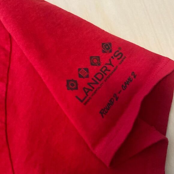 HOUSTON ROCKETS Run As One 2018 Playoff Shirt Adult XL Travis Scott Round 2-Game - Picture 5 of 6